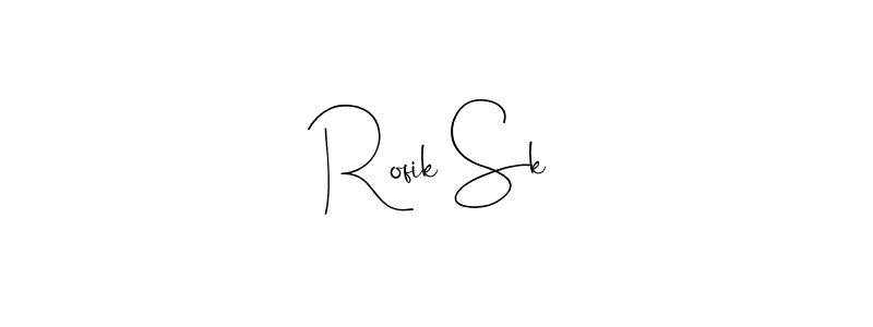 Also You can easily find your signature by using the search form. We will create Rofik Sk name handwritten signature images for you free of cost using Andilay-7BmLP sign style. Rofik Sk signature style 4 images and pictures png