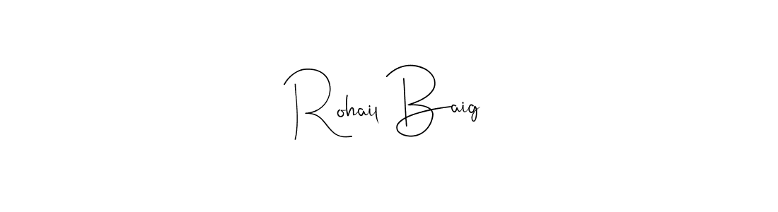 Make a beautiful signature design for name Rohail Baig. Use this online signature maker to create a handwritten signature for free. Rohail Baig signature style 4 images and pictures png