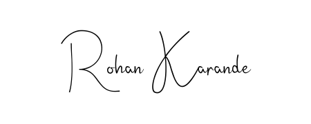 Upgrade your professional image with Rohan Karande signature created with Andilay-7BmLP font. Fast, free, and watermark-free download. Rohan Karande signature style 4 images and pictures png