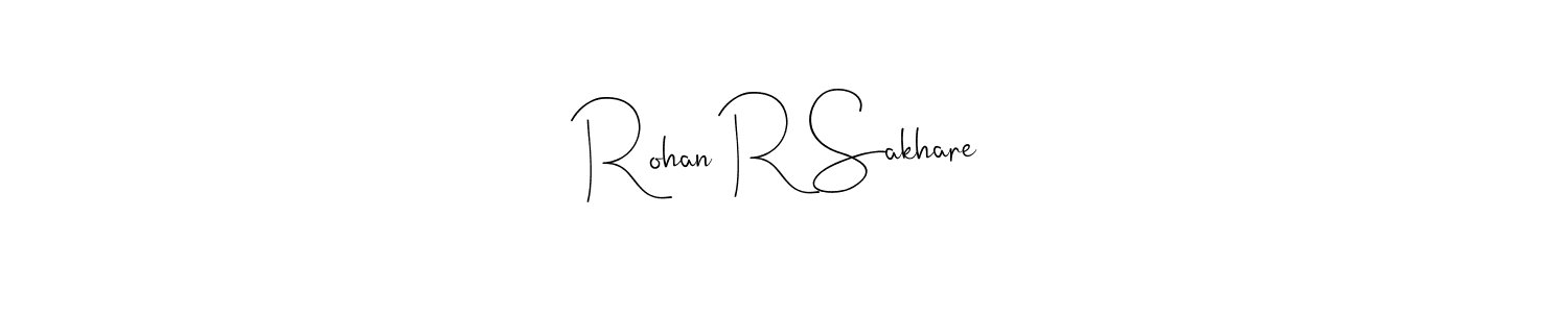 Also we have Rohan R Sakhare name is the best signature style. Create professional handwritten signature collection using Andilay-7BmLP autograph style. Rohan R Sakhare signature style 4 images and pictures png