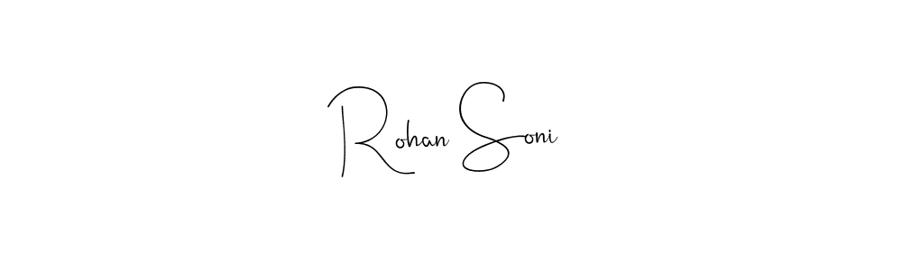 It looks lik you need a new signature style for name Rohan Soni. Design unique handwritten (Andilay-7BmLP) signature with our free signature maker in just a few clicks. Rohan Soni signature style 4 images and pictures png