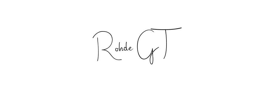 The best way (Andilay-7BmLP) to make a short signature is to pick only two or three words in your name. The name Rohde G T include a total of six letters. For converting this name. Rohde G T signature style 4 images and pictures png