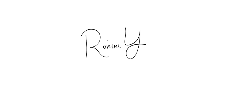 Also You can easily find your signature by using the search form. We will create Rohini Y name handwritten signature images for you free of cost using Andilay-7BmLP sign style. Rohini Y signature style 4 images and pictures png