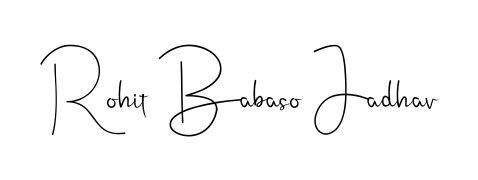 Practice writing Rohit Babaso Jadhav with the flow of Andilay-7BmLP lettering. A fantastic source of inspiration for developing your personal signature style. Rohit Babaso Jadhav signature style 4 images and pictures png