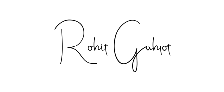 Enhance your business communications with Rohit Gahlot signature in Andilay-7BmLP lettering. Clean, modern, and universally compatible. Rohit Gahlot signature style 4 images and pictures png