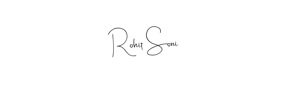 Use a signature maker to create a handwritten signature online. With this signature software, you can design (Andilay-7BmLP) your own signature for name Rohit Soni. Rohit Soni signature style 4 images and pictures png