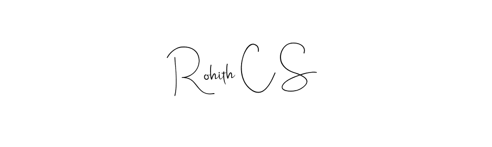 This is the best signature style for the Rohith C S name. Also you like these signature font (Andilay-7BmLP). Mix name signature. Rohith C S signature style 4 images and pictures png
