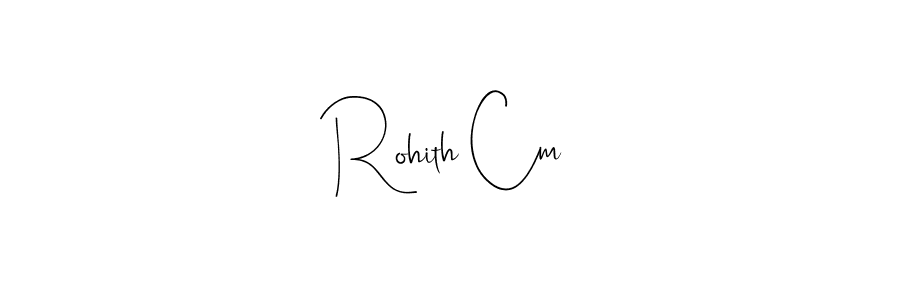 This is the best signature style for the Rohith Cm name. Also you like these signature font (Andilay-7BmLP). Mix name signature. Rohith Cm signature style 4 images and pictures png