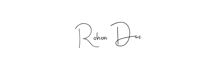 Create a beautiful signature design for name Rohon Das. With this signature (Andilay-7BmLP) fonts, you can make a handwritten signature for free. Rohon Das signature style 4 images and pictures png
