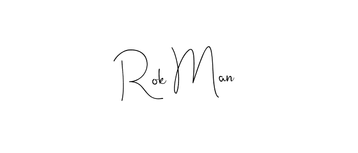 It looks lik you need a new signature style for name Rok Man. Design unique handwritten (Andilay-7BmLP) signature with our free signature maker in just a few clicks. Rok Man signature style 4 images and pictures png