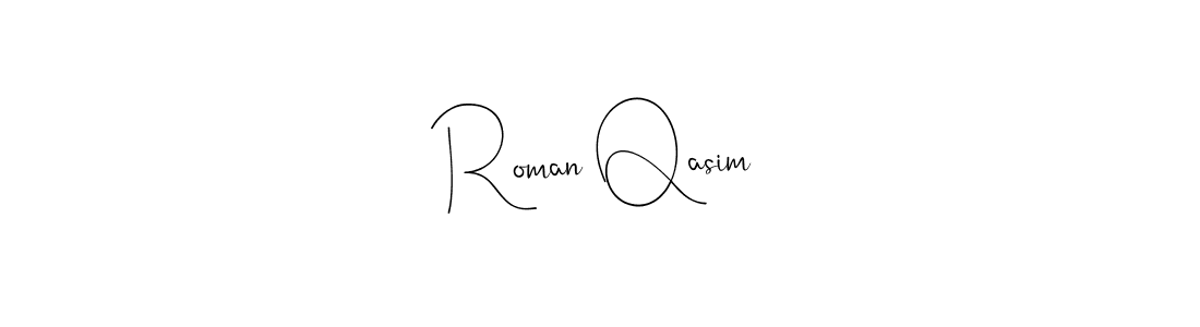 You should practise on your own different ways (Andilay-7BmLP) to write your name (Roman Qasim) in signature. don't let someone else do it for you. Roman Qasim signature style 4 images and pictures png