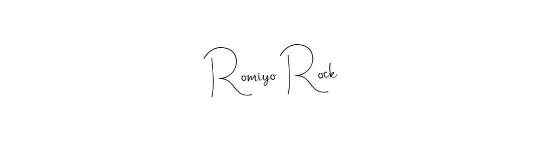 It looks lik you need a new signature style for name Romiyo Rock. Design unique handwritten (Andilay-7BmLP) signature with our free signature maker in just a few clicks. Romiyo Rock signature style 4 images and pictures png