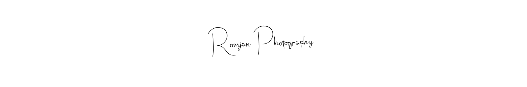 Use a signature maker to create a handwritten signature online. With this signature software, you can design (Andilay-7BmLP) your own signature for name Romjan Photography. Romjan Photography signature style 4 images and pictures png