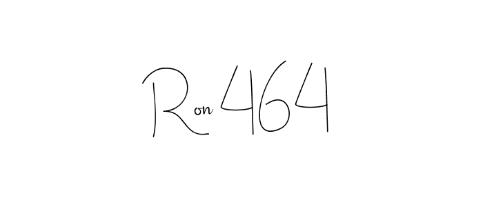 Use a signature maker to create a handwritten signature online. With this signature software, you can design (Andilay-7BmLP) your own signature for name Ron 464. Ron 464 signature style 4 images and pictures png