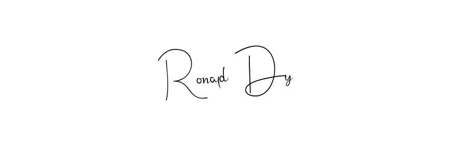 Ronald Dy stylish signature style. Best Handwritten Sign (Andilay-7BmLP) for my name. Handwritten Signature Collection Ideas for my name Ronald Dy. Ronald Dy signature style 4 images and pictures png