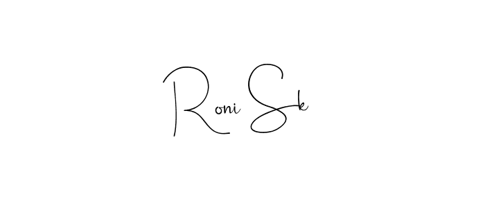 Make a beautiful signature design for name Roni Sk. Use this online signature maker to create a handwritten signature for free. Roni Sk signature style 4 images and pictures png