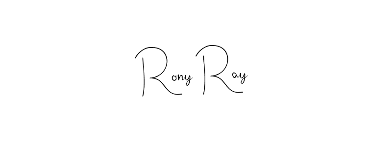 Use a signature maker to create a handwritten signature online. With this signature software, you can design (Andilay-7BmLP) your own signature for name Rony Ray. Rony Ray signature style 4 images and pictures png