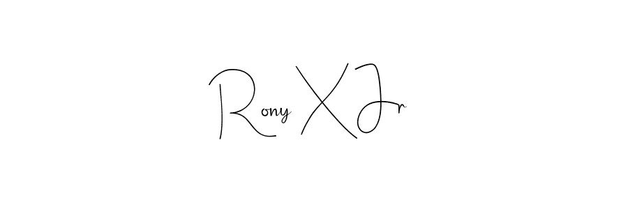 How to Draw Rony X Jr signature style? Andilay-7BmLP is a latest design signature styles for name Rony X Jr. Rony X Jr signature style 4 images and pictures png