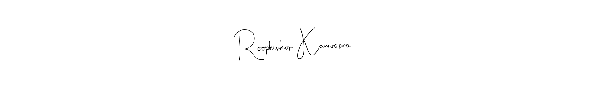 Best and Professional Signature Style for Roopkishor Karwasra. Andilay-7BmLP Best Signature Style Collection. Roopkishor Karwasra signature style 4 images and pictures png