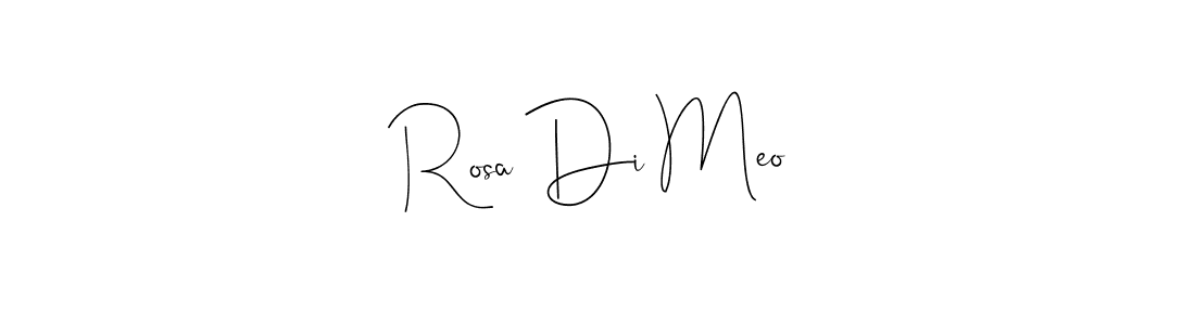 if you are searching for the best signature style for your name Rosa Di Meo. so please give up your signature search. here we have designed multiple signature styles  using Andilay-7BmLP. Rosa Di Meo signature style 4 images and pictures png