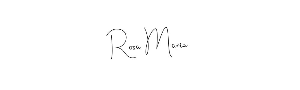 Design your own signature with our free online signature maker. With this signature software, you can create a handwritten (Andilay-7BmLP) signature for name Rosa Maria. Rosa Maria signature style 4 images and pictures png