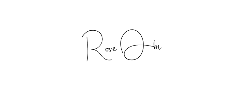 Use a signature maker to create a handwritten signature online. With this signature software, you can design (Andilay-7BmLP) your own signature for name Rose Obi. Rose Obi signature style 4 images and pictures png