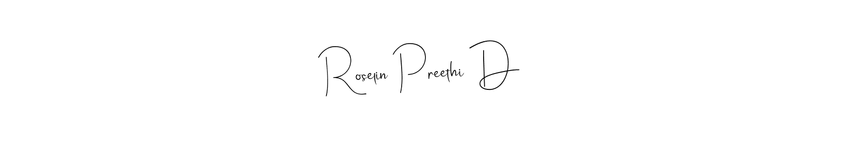 Also You can easily find your signature by using the search form. We will create Roselin Preethi D name handwritten signature images for you free of cost using Andilay-7BmLP sign style. Roselin Preethi D signature style 4 images and pictures png