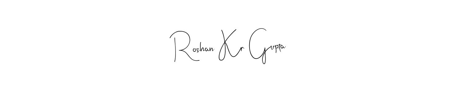 Make a beautiful signature design for name Roshan Kr Gupta. Use this online signature maker to create a handwritten signature for free. Roshan Kr Gupta signature style 4 images and pictures png