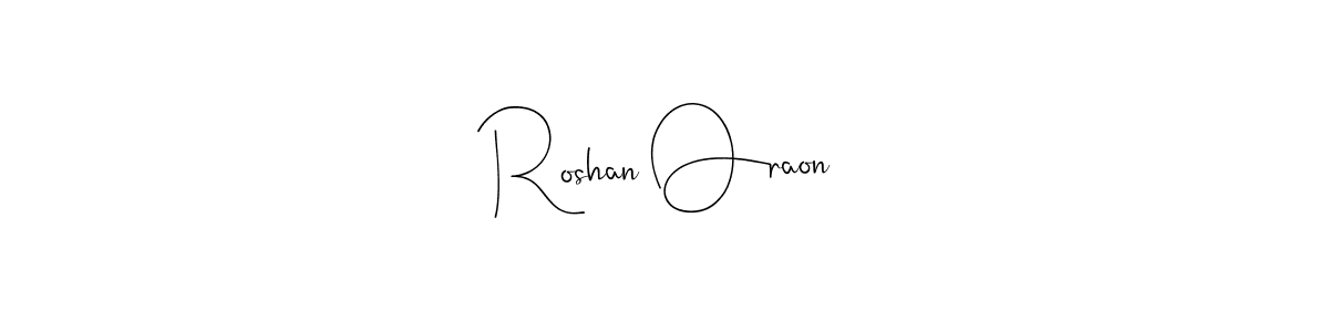 if you are searching for the best signature style for your name Roshan Oraon. so please give up your signature search. here we have designed multiple signature styles  using Andilay-7BmLP. Roshan Oraon signature style 4 images and pictures png