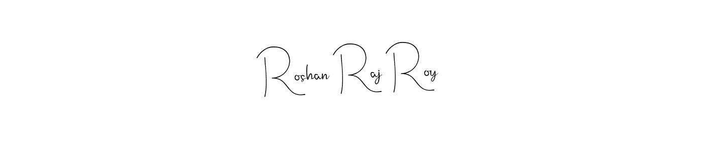 This is the best signature style for the Roshan Raj Roy name. Also you like these signature font (Andilay-7BmLP). Mix name signature. Roshan Raj Roy signature style 4 images and pictures png