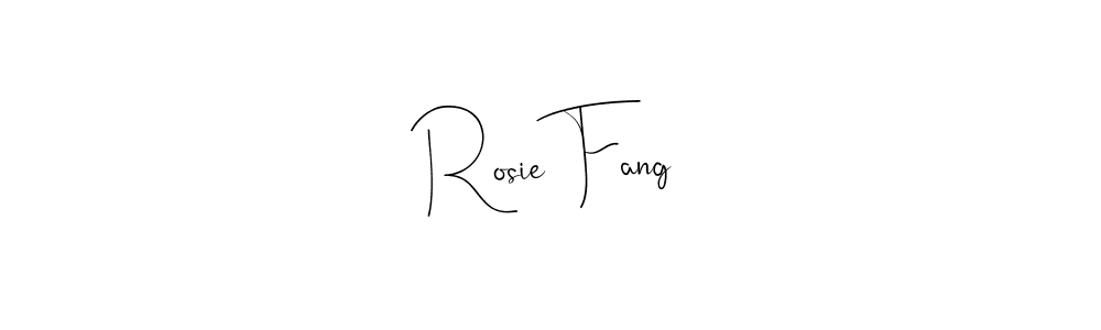 The best way (Andilay-7BmLP) to make a short signature is to pick only two or three words in your name. The name Rosie Fang include a total of six letters. For converting this name. Rosie Fang signature style 4 images and pictures png