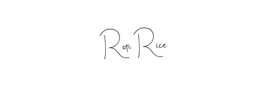 if you are searching for the best signature style for your name Roti Rice. so please give up your signature search. here we have designed multiple signature styles  using Andilay-7BmLP. Roti Rice signature style 4 images and pictures png