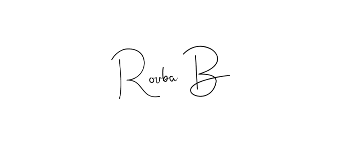 Here are the top 10 professional signature styles for the name Rouba B. These are the best autograph styles you can use for your name. Rouba B signature style 4 images and pictures png