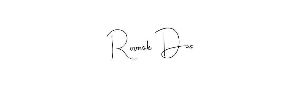 Design your own signature with our free online signature maker. With this signature software, you can create a handwritten (Andilay-7BmLP) signature for name Rounak Das. Rounak Das signature style 4 images and pictures png
