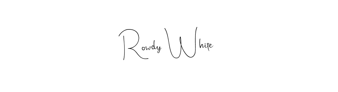 See photos of Rowdy White official signature by Spectra . Check more albums & portfolios. Read reviews & check more about Andilay-7BmLP font. Rowdy White signature style 4 images and pictures png