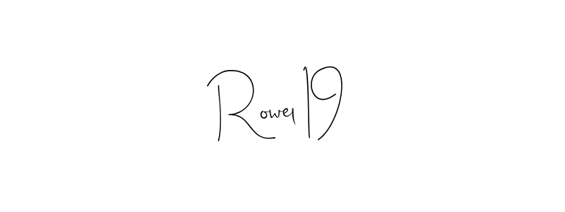 Here are the top 10 professional signature styles for the name Rowel 19. These are the best autograph styles you can use for your name. Rowel 19 signature style 4 images and pictures png