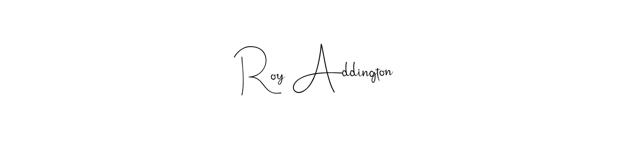 Similarly Andilay-7BmLP is the best handwritten signature design. Signature creator online .You can use it as an online autograph creator for name Roy Addington. Roy Addington signature style 4 images and pictures png