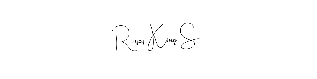 Also we have Royal King S name is the best signature style. Create professional handwritten signature collection using Andilay-7BmLP autograph style. Royal King S signature style 4 images and pictures png