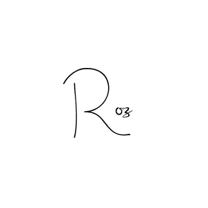 if you are searching for the best signature style for your name Roz. so please give up your signature search. here we have designed multiple signature styles  using Andilay-7BmLP. Roz signature style 4 images and pictures png