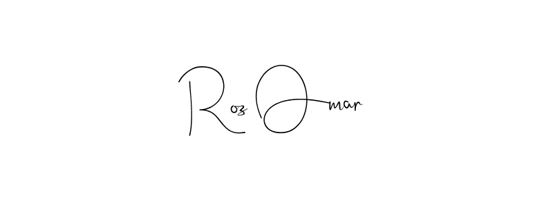 How to make Roz Omar signature? Andilay-7BmLP is a professional autograph style. Create handwritten signature for Roz Omar name. Roz Omar signature style 4 images and pictures png