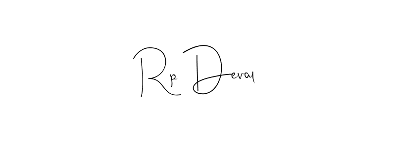 Design your own signature with our free online signature maker. With this signature software, you can create a handwritten (Andilay-7BmLP) signature for name Rp Deval. Rp Deval signature style 4 images and pictures png