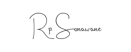 Explore multiple handwriting variations for Rp Sonawane including this stunning Andilay-7BmLP design. Free to use across all platforms. Rp Sonawane signature style 4 images and pictures png