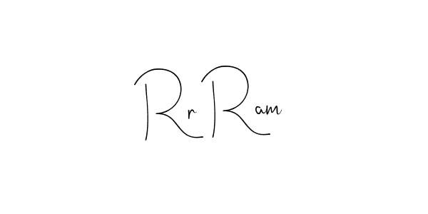 if you are searching for the best signature style for your name Rr Ram. so please give up your signature search. here we have designed multiple signature styles  using Andilay-7BmLP. Rr Ram signature style 4 images and pictures png