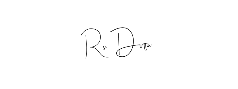 if you are searching for the best signature style for your name Rs Dutta. so please give up your signature search. here we have designed multiple signature styles  using Andilay-7BmLP. Rs Dutta signature style 4 images and pictures png