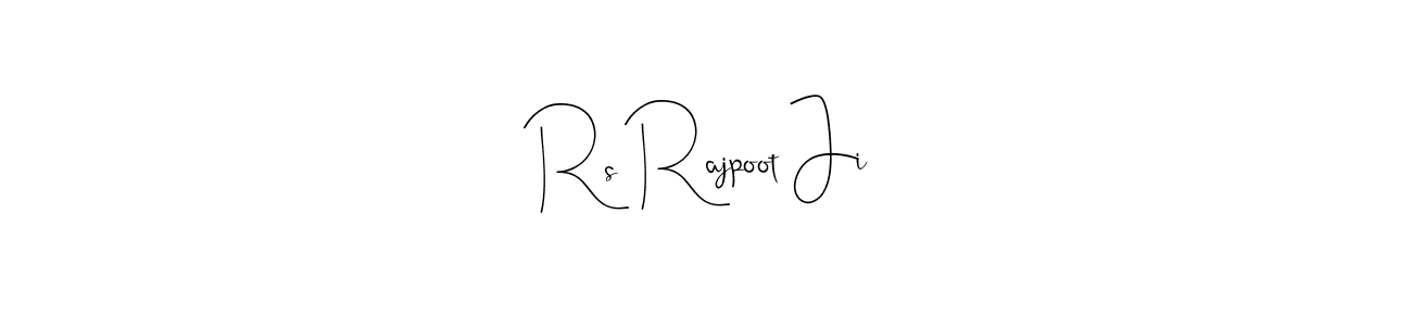 How to Draw Rs Rajpoot Ji signature style? Andilay-7BmLP is a latest design signature styles for name Rs Rajpoot Ji. Rs Rajpoot Ji signature style 4 images and pictures png