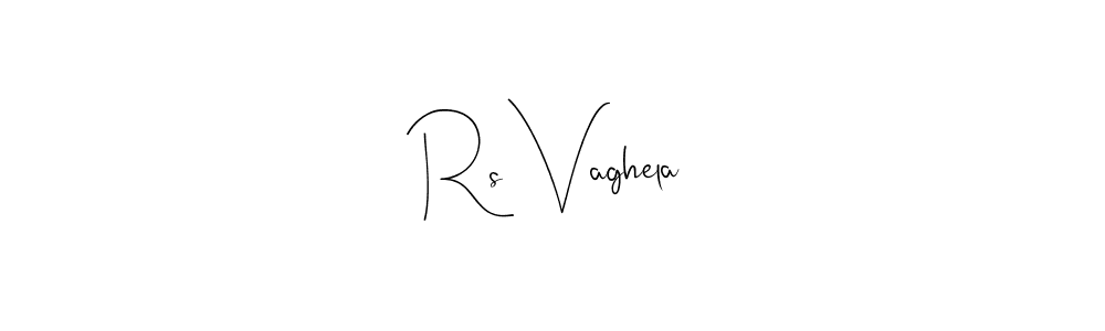 if you are searching for the best signature style for your name Rs Vaghela. so please give up your signature search. here we have designed multiple signature styles  using Andilay-7BmLP. Rs Vaghela signature style 4 images and pictures png