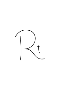 if you are searching for the best signature style for your name Rt. so please give up your signature search. here we have designed multiple signature styles  using Andilay-7BmLP. Rt signature style 4 images and pictures png