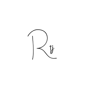 Make a beautiful signature design for name Rtj. With this signature (Andilay-7BmLP) style, you can create a handwritten signature for free. Rtj signature style 4 images and pictures png