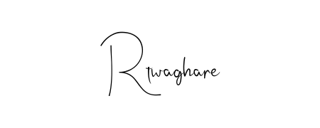 Generate high-definition signature styles for Rtwaghare. The Andilay-7BmLP typeface ensures crisp legibility and sophisticated design. Rtwaghare signature style 4 images and pictures png