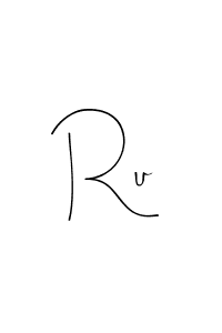 How to make Ru signature? Andilay-7BmLP is a professional autograph style. Create handwritten signature for Ru name. Ru signature style 4 images and pictures png